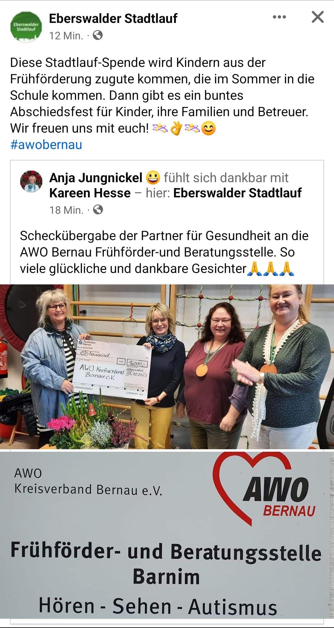 Scheckübergabe